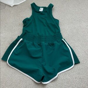 All in Motion Green Tank and Shorts Set